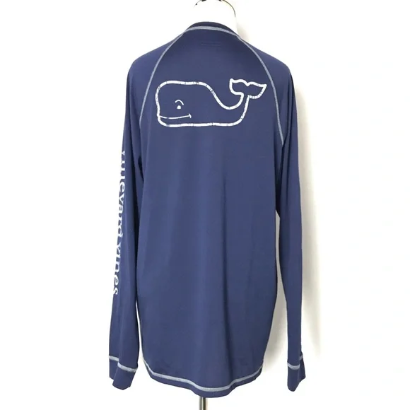 Vineyard Vines Blue Size Small Men’s Performance Long Sleeve Shirt - Picture 5 of 7